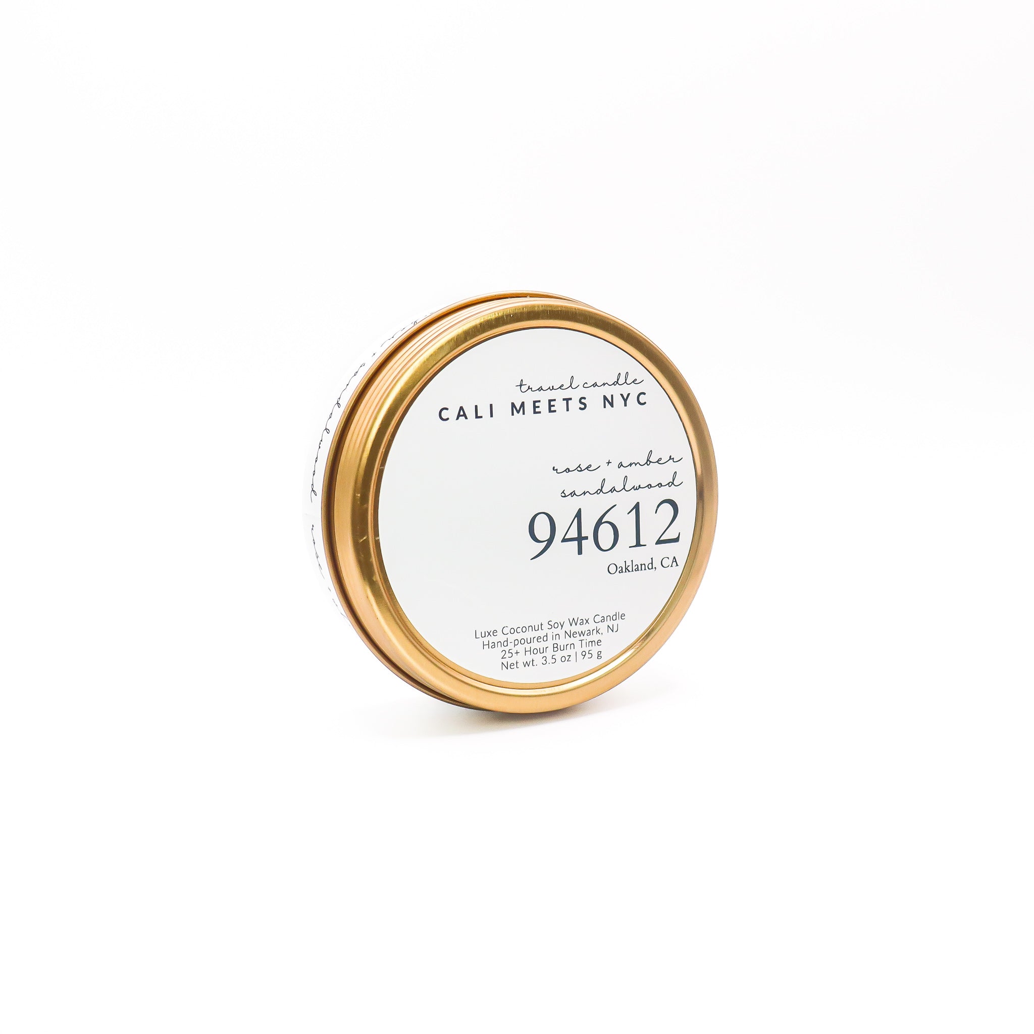 94612 Rose Amber + Sandalwood Coconut Soy Candle