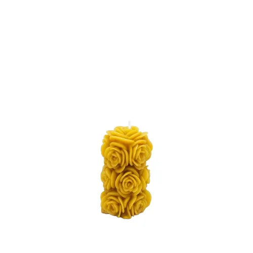 Bloom | Rose Beeswax Pillar Candle