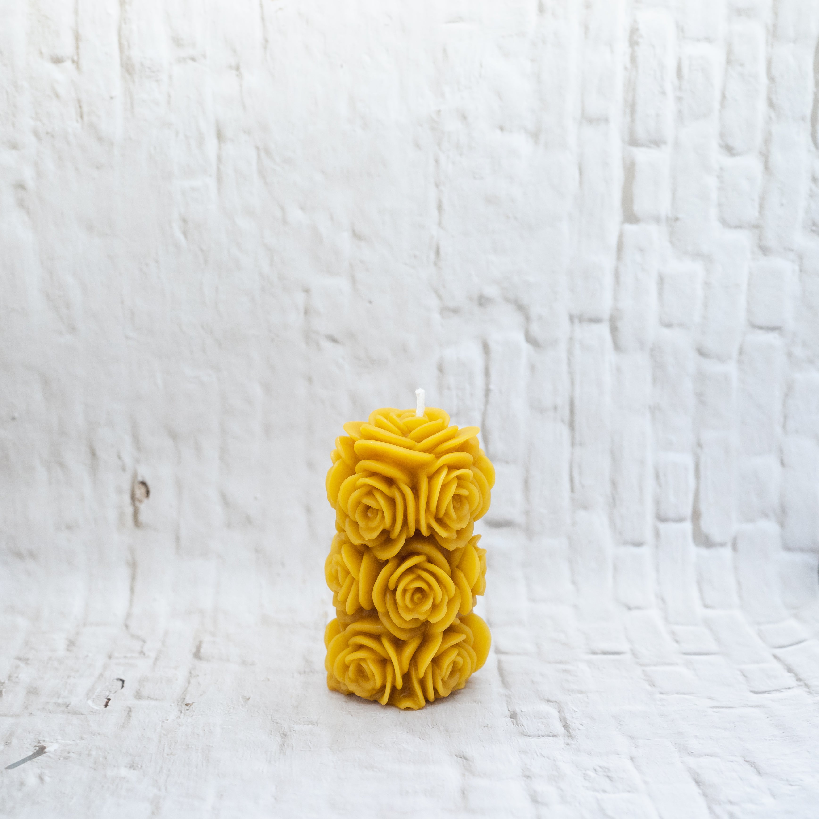 Bloom | Rose Beeswax Pillar Candle