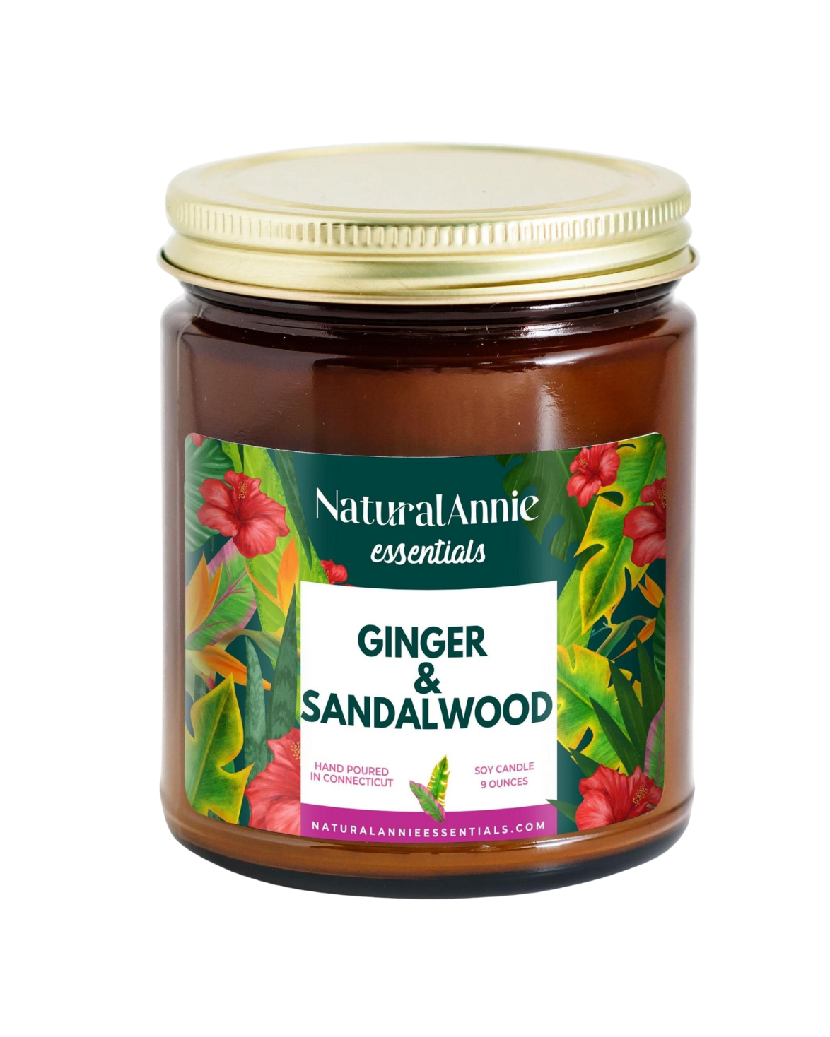 Ginger & Sandalwood Soy Candle