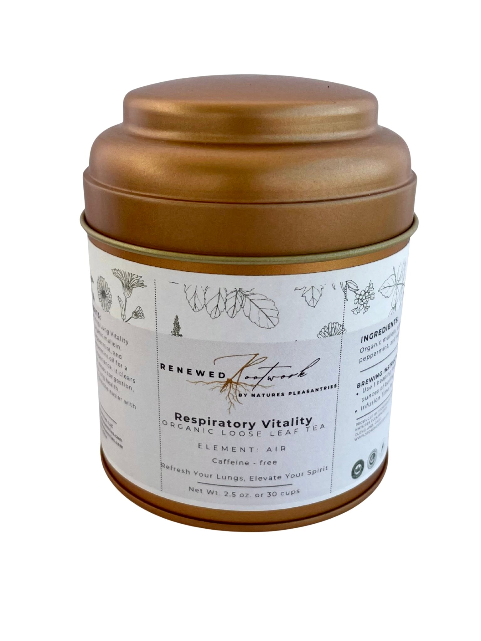 Respiratory Vitality Tea: Mullein & Peppermint