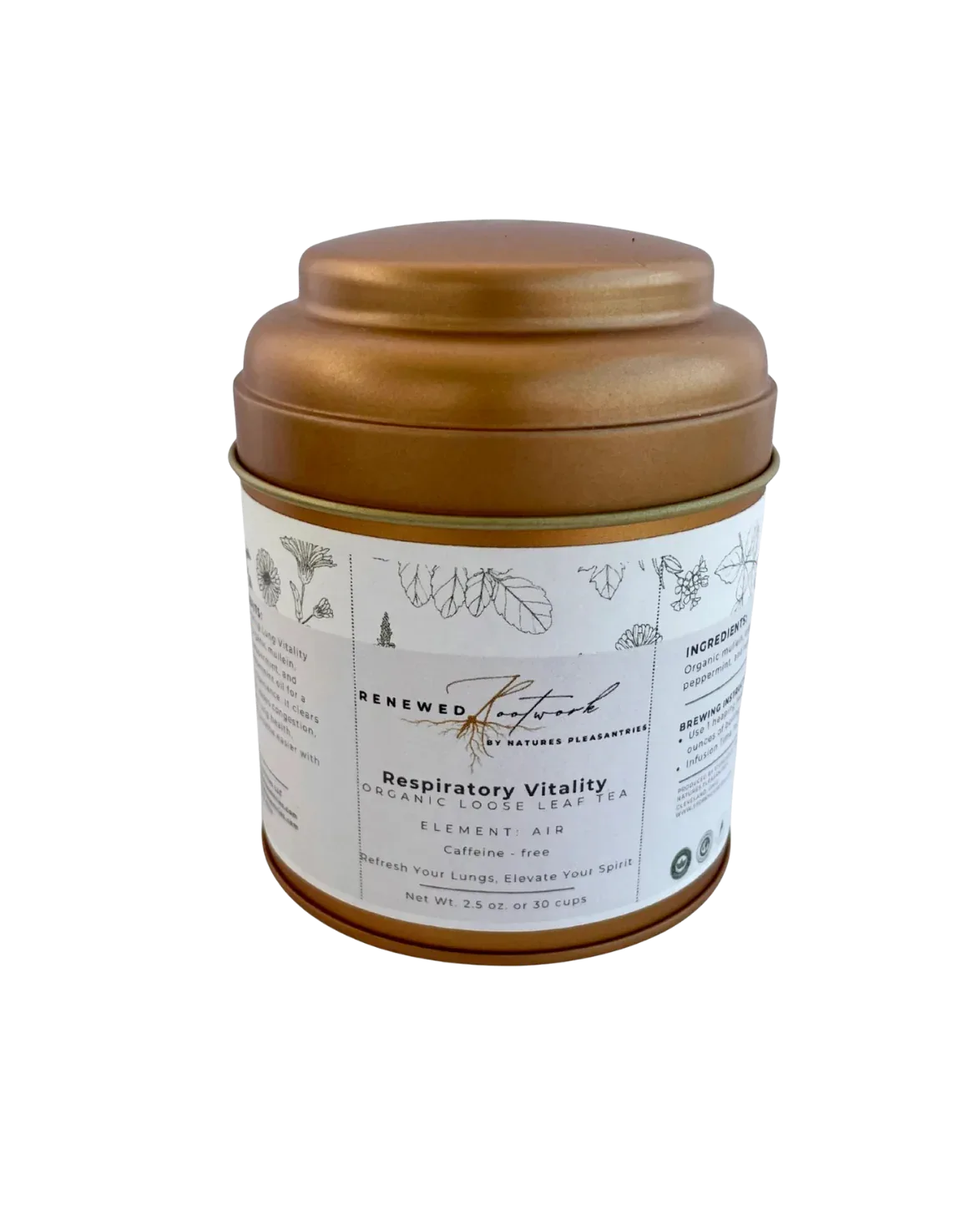 Respiratory Vitality Tea: Mullein & Peppermint