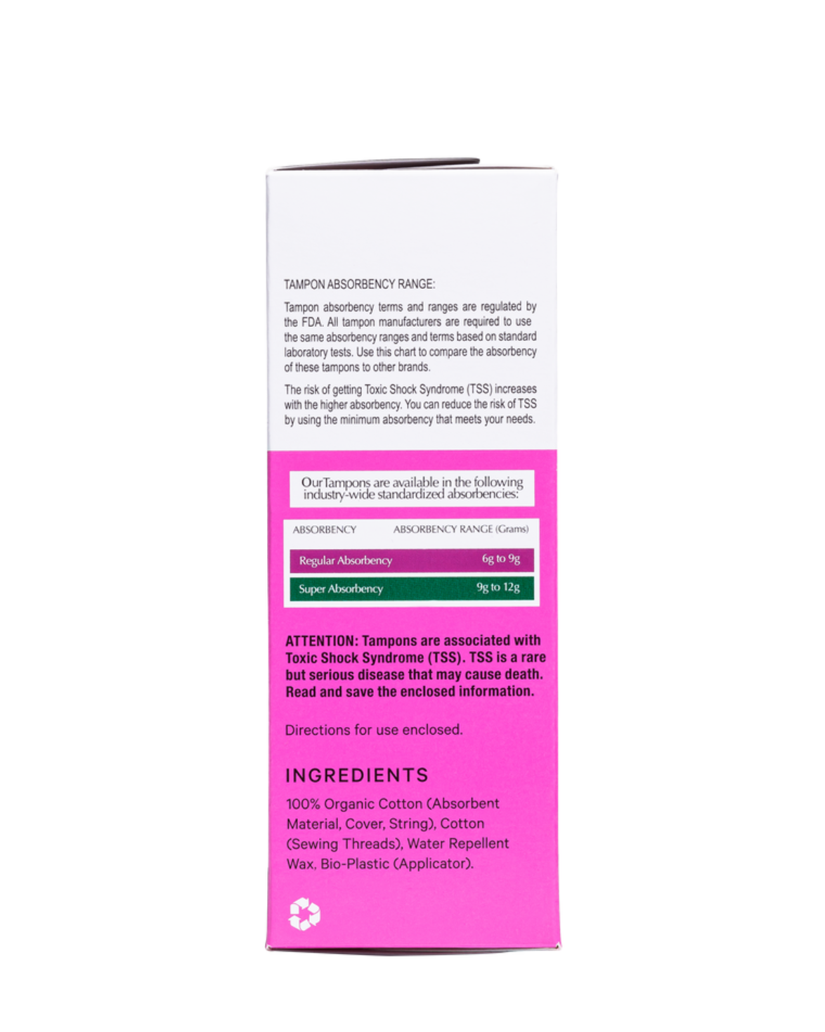 Organic Regular Tampons