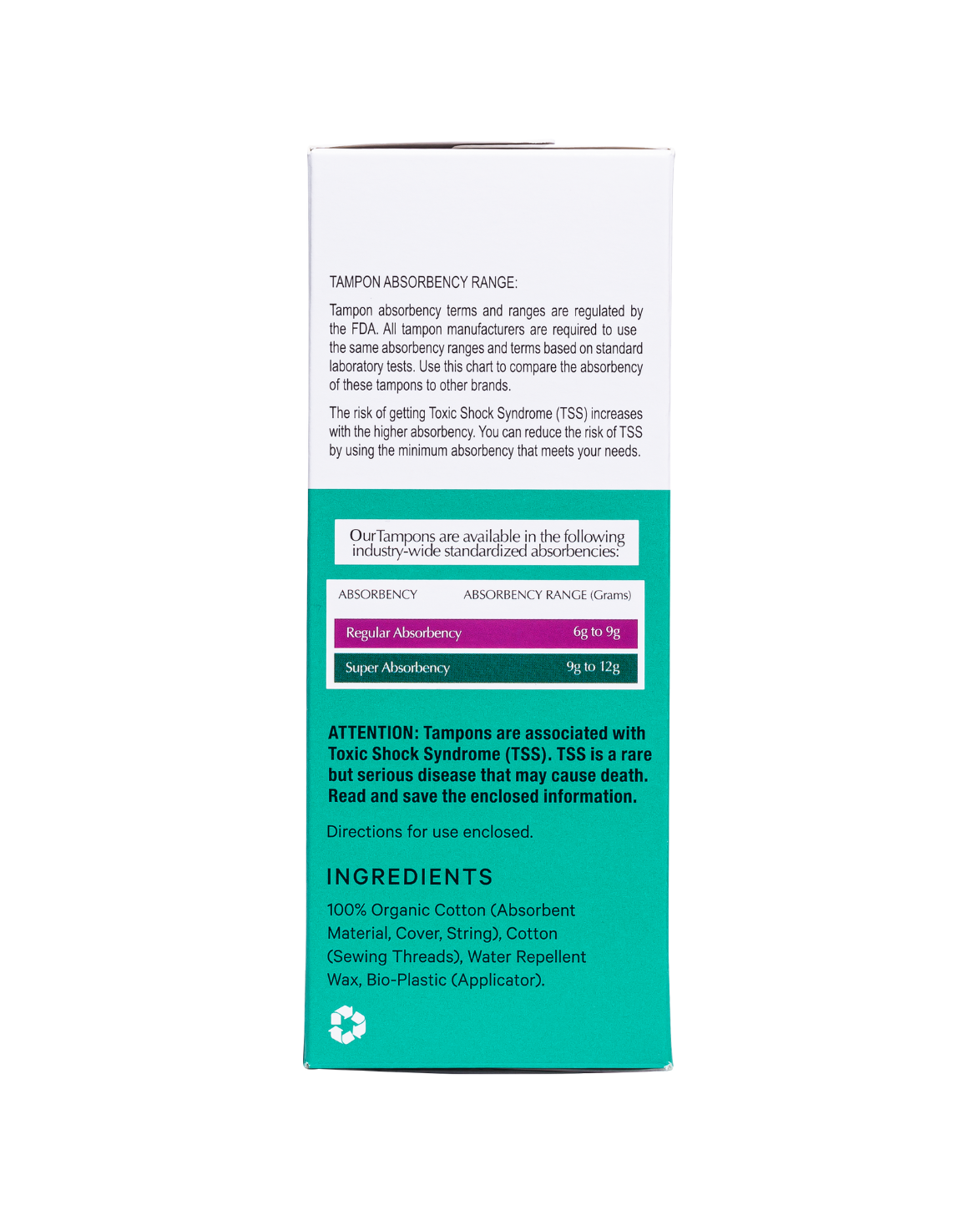 Organic Super Tampons