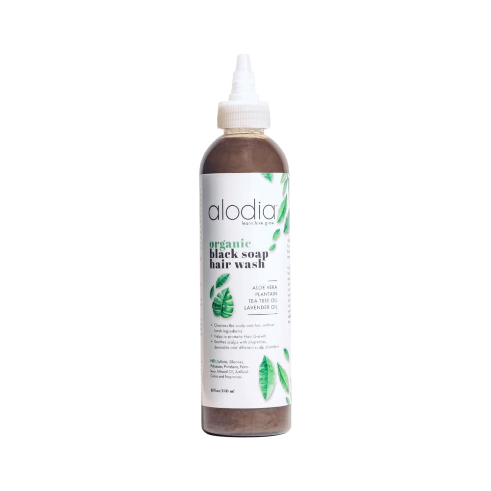 Nourish and Heal Organic Black Soap Wash - Shampoo All-Natural apolo Black and Green Black and GRN black owned beauty brands