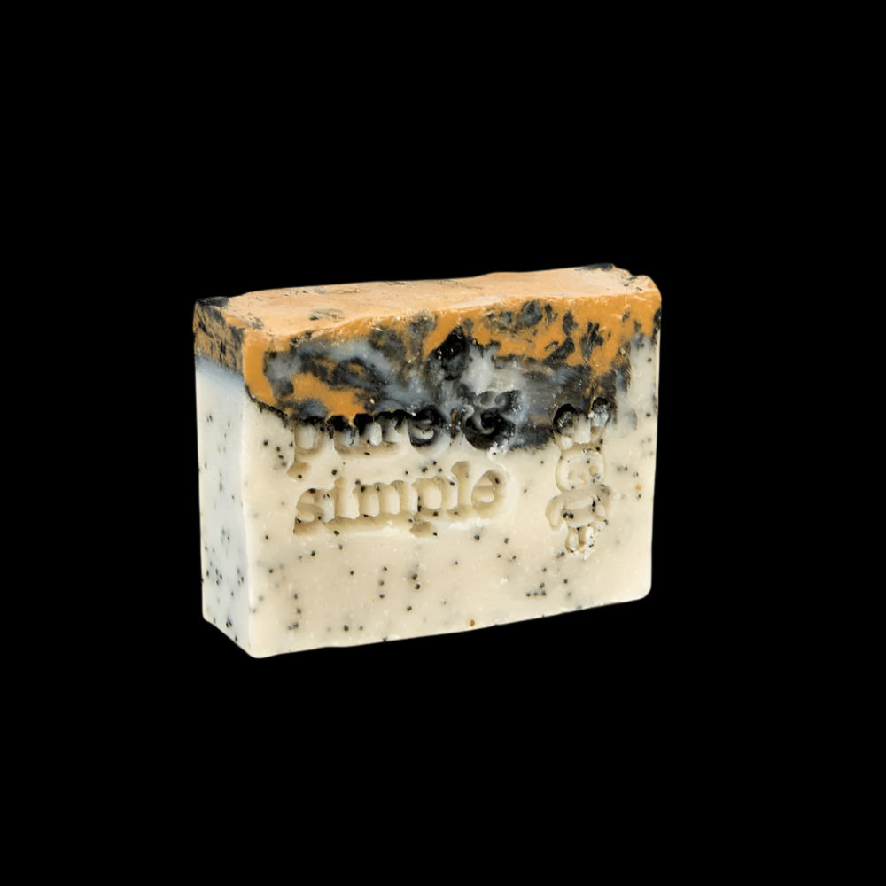 Handmade All-Natural Soap - Lemon Poppyseed - Bath Soap All-Natural apolo Black and Green Black and GRN black owned beauty brands