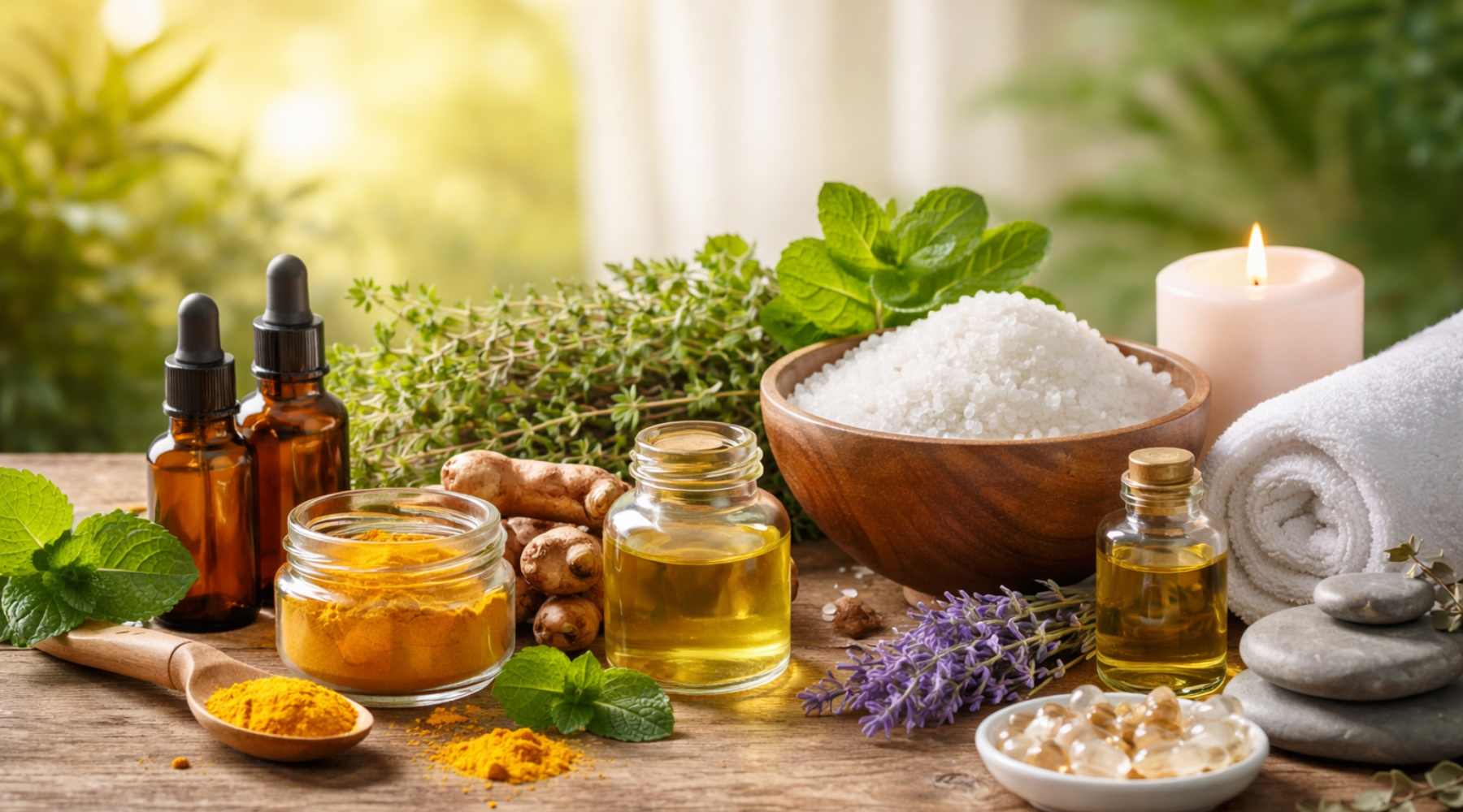 Holistic Self-Care: Herbal Support and Mineral-Based Relaxation