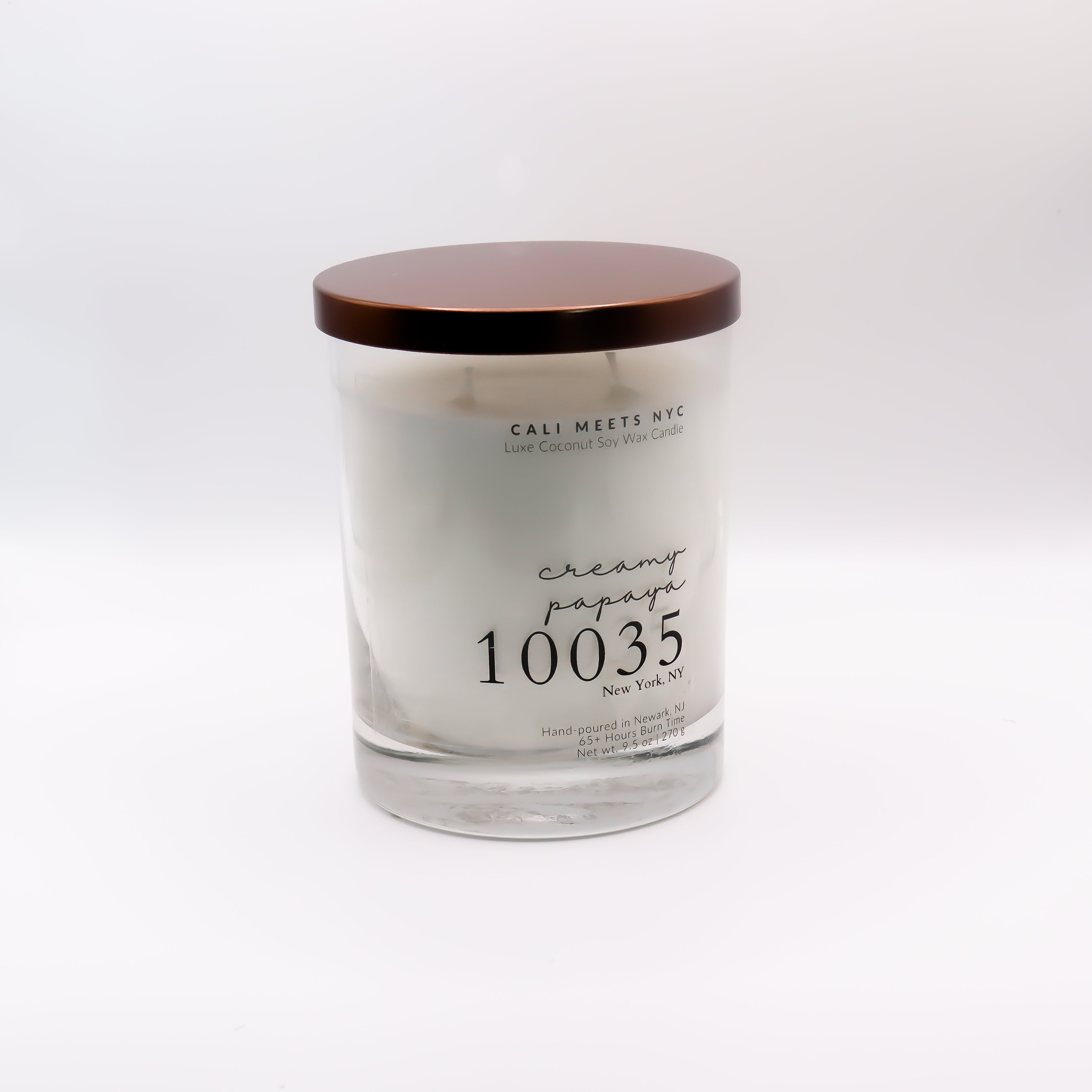 90012, Peony + Patchouli Coconut Soy Candle – Cali Meets NYC