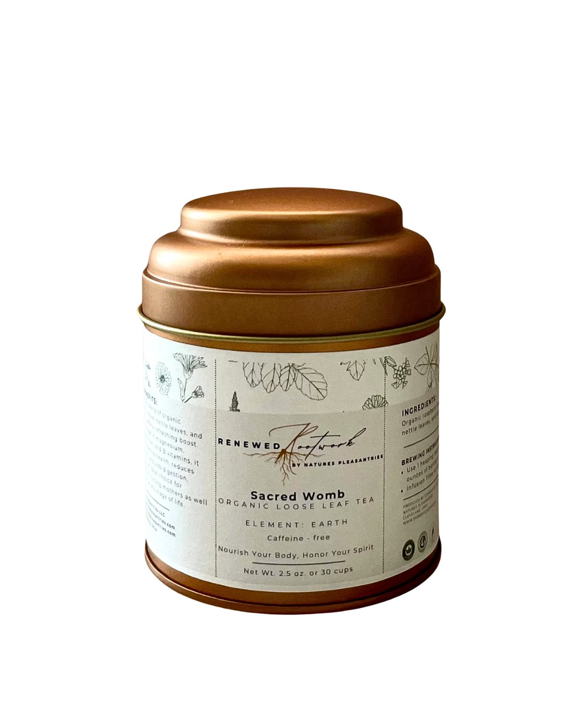 Sacred Womb Tea: Raspberry, Nettle, & Ginger