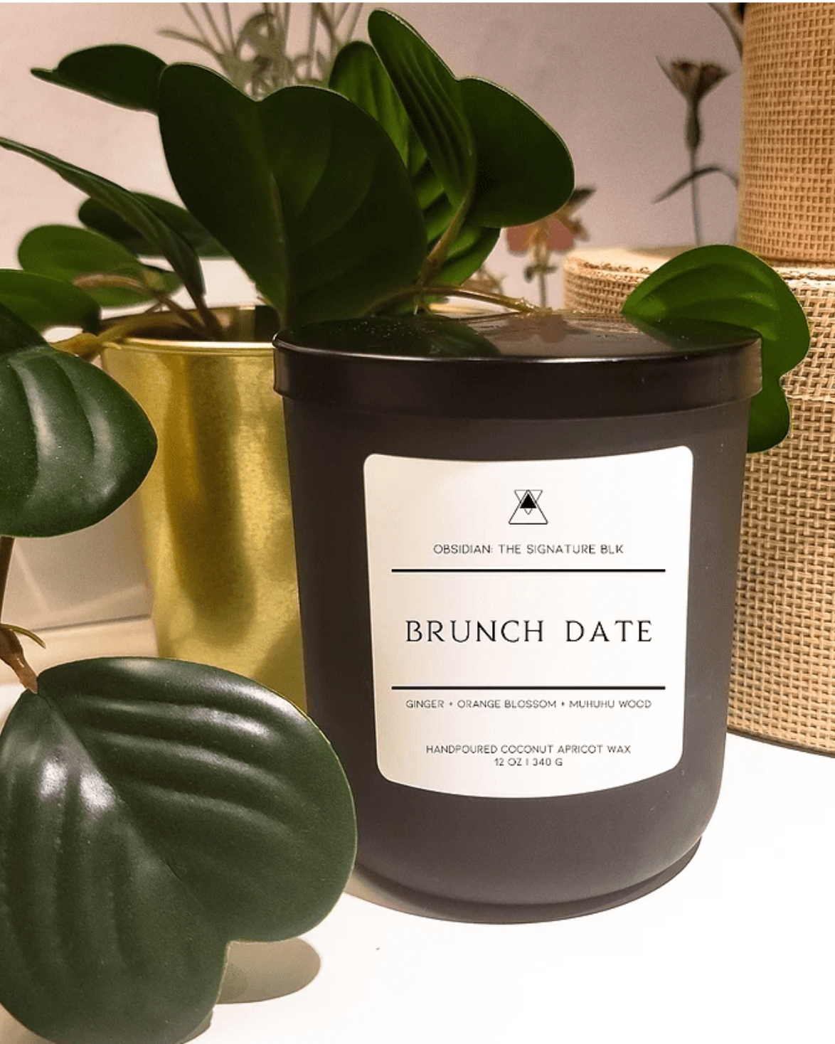 Brunch Date: Clementine and Ginger Blossom Coconut Apricot Candle - 6oz