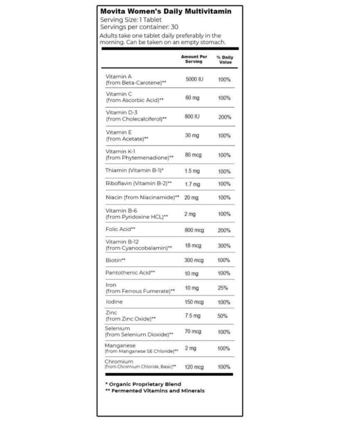 Women's Daily Multivitamin