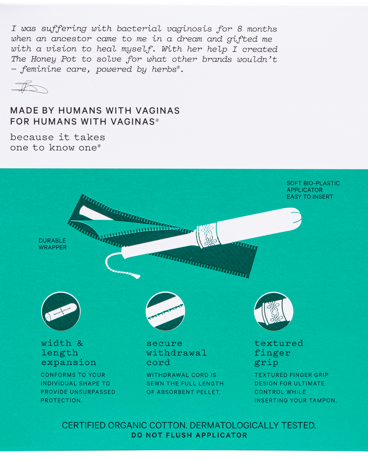 Tampons: Not just for feminine hygiene